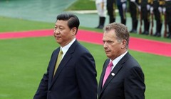 Chủ tịch Trung Quốc Tập Cận Bình và Tổng thống Phần Lan Sauli Niinisto. Ảnh: gbtimes