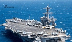 Tàu sân bay USS Carl Vinson, Hạm đội 3, Hải quân Mỹ. Ảnh: Sina
