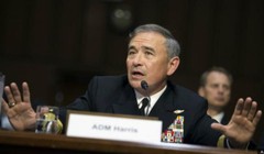 Đô đốc Harry Harris, Tư lệnh Bộ Tư lệnh Thái Bình Dương, Quân đội Mỹ. Ảnh: AP