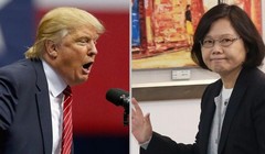 Tổng thống Mỹ Donald Trump và nhà lãnh đạo Đài Loan Thái Anh Văn. Ảnh: China.hket.com