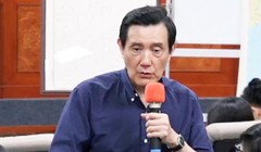 Cựu lãnh đạo Đài Loan Mã Anh Cửu tại Đại học Đông Ngô, Đài Loan. Ảnh: ANNTW