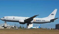 Máy bay tuần tra săn ngầm P-8I Poseidon của hải quân Ấn Độ. Ảnh: Sina