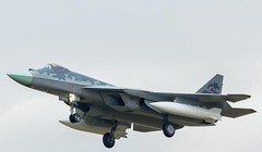 Máy bay chiến đấu thế hệ thứ năm Su-57 Nga. Ảnh: The Aviationist.