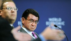 Ngoại trưởng Nhật Bản Taro Kono. Ảnh: Cankao.