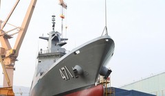 Tàu hộ vệ tàng hình Tachin Thái Lan đặt mua của Hàn Quốc. Ảnh: Spacebattles Forum.