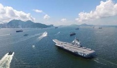 Biên đội tàu sân bay Liêu Ninh, hải quân Trung Quốc. Ảnh: Sina.