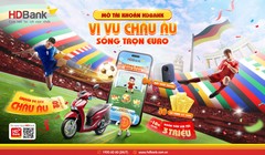 Ghi bàn trên ứng dụng HDBank, đến châu Âu xem chung kết Euro 2024
