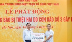 Eximbank chung tay cùng ngành ngân hàng ủng hộ đồng bào bị thiệt hại do bão số 3 