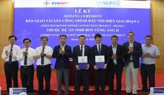 EVNNPT tiếp nhận tài sản - Công trình đấu nối điện thuộc Dự án Nhà máy nhiệt điện BOT Vũng Áng II