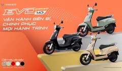 Vinfast ra mắt xe máy điện Evo Grand với 2 pin có thể tháo rời, đi được tới 262 km/lần sạc