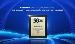 Eximbank được vinh danh Top 50 Công ty kinh doanh hiệu quả nhất Việt Nam 2025