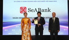 SeABank lần thứ 6 được vinh danh trong Top 50 doanh nghiệp có lợi nhuận xuất sắc nhất Việt Nam 2025