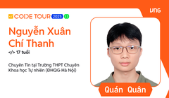 Nam sinh chuyên Khoa học Tự nhiên giành quán quân VNG Code Tour 2025