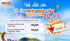 Khu du lịch núi Bà Đen ưu đãi và tặng quà đặc biệt cho giáo viên trong tháng 11
