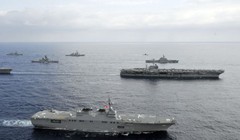 Hải quân Mỹ và Nhật Bản thường xuyên tập trận chung và vừa có cuộc diễn tập trên Biển Đông