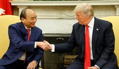 Tổng thống Mỹ Donald Trump tiếp Thủ tướng Nguyễn Xuân Phúc tại Nhà Trắng trong chuyến thăm Mỹ