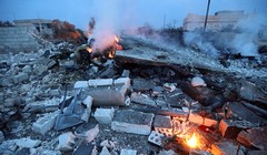 Hiện trường vụ Su-25 Nga bị phiến quân Syria bắn hạ 