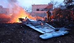 Xác chiếc Su-25 bị bắn rơi tại Syria