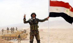 Binh sĩ Syria tại một khu vực được giải phóng khỏi phiến quân