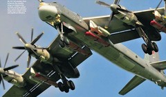 Máy bay ném bom chiến lược Tu-95 Nga mang tên lửa Kh-101 có thể mang đầu đạn hạt nhân