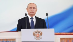 Ông Putin trong lễ nhậm chức Tổng thống nhiệm kỳ thứ tư hôm 7/5
