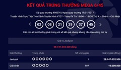 Ảnh chụp từ trang chủ Vietlott