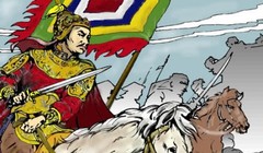 Minh họa Hoàng đế Quang Trung đánh tan quân Thanh tết Kỷ Dậu 1789