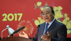 Thủ tướng Nguyễn Xuân Phúc phát biểu tại buổi làm việc