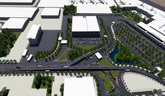 Phối cảnh cầu vượt tại nút giao Trường Sơn để dẫn vào sân bay Tân Sơn Nhất