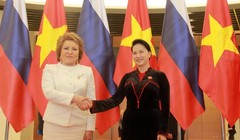  Chủ tịch Quốc hội Nguyễn Thị Kim Ngân và Chủ tịch Hội đồng Liên bang Nga Valentina Ivanovna Matviyenko