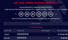 Ảnh chụp từ trang chủ Vietlott