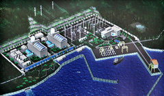 Mô hình nhà máy điện hạt nhân Ninh Thuận.