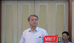 Ông Trần Mạnh Hùng, Chủ tịch Tập đoàn VNPT báo cáo tại Hội nghị giao ban quản lý nhà nước ngành TT&TT chiều 5/6/2017.