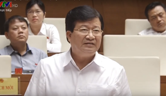 Phó Thủ tướng Trịnh Đình Dũng tại phiên trả lời chất vấn sáng 13/5/2017.