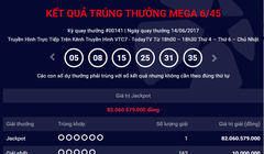 Ảnh chụp màn hình Vietlott