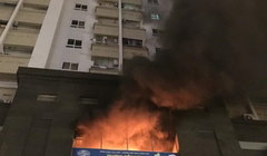 Cháy Chung cư Vimeco đường Nguyễn Chánh, Hà Nội
