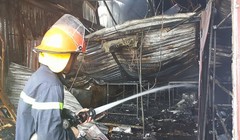 Hiện trường vụ cháy. Ảnh Vietnamnet.