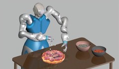 Mô phỏng robot chế tạo bánh pizza