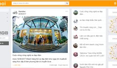 Giao diện của mạng xã hội Azibai. Ảnh chụp màn hình: Ánh Dương