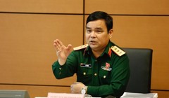 Tượng tướng Lê Chiêm. Ảnh Như Ý/Tiền phong