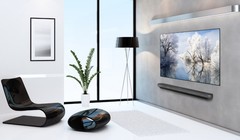 TV OLED siêu mỏng dán tường của LG.

