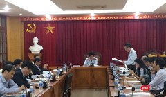 Toàn cảnh buổi làm việc sáng nay.