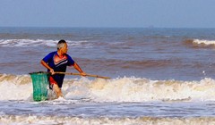 Hàm lượng Fe tại bãi tắm Thạch Hải vượt chuẩn 0,3 mg/l. Ảnh minh họa: Đức Hùng