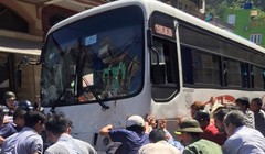 Hiện trường vụ tai nạn.