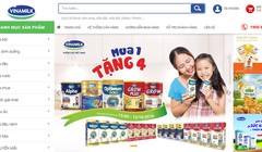 Giao diện Eshop - Giấc mơ sữa Việt của Vinamilk