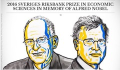 Hai giáo sư kinh tế vừa được trao giải Nobel 2016 - Ảnh: Nobelprize.org