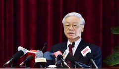 Tổng Bí thư Nguyễn Phú Trọng phát biểu tại Hội nghị - Ảnh VGP 