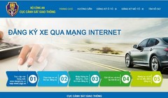 Các bước đăng ký xe qua mạng internet