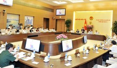 Chủ tịch Nguyễn Thị Kim Ngân phát biểu tại Phiên họp thứ 13, Ủy ban Thường vụ Quốc hội (Ảnh - VGP)