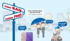 Chương trình “SCB cùng bạn xuống phố” sẽ diễn ra từ ngày 11/9-31/10/2017